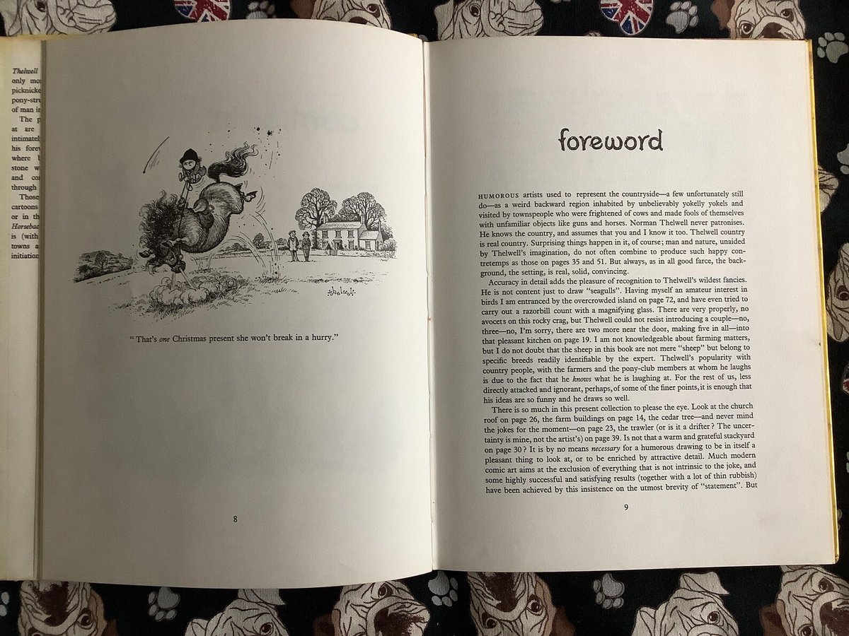 WatsonsVintage's tweet photo. A RARE Vintage Find. 1964 'thelwell country' Hardback Book - A Fun Nostalgic Book Gift for a Thelwell Fan - Funny Illustrations - Adult Humour Book https://t.co/kGYy3hxmrR via @Etsy  #Thelwell #Ponies #Horses #AdultHumour #VintageBooks #1964Gift https://t.co/oS8u8UWQtu