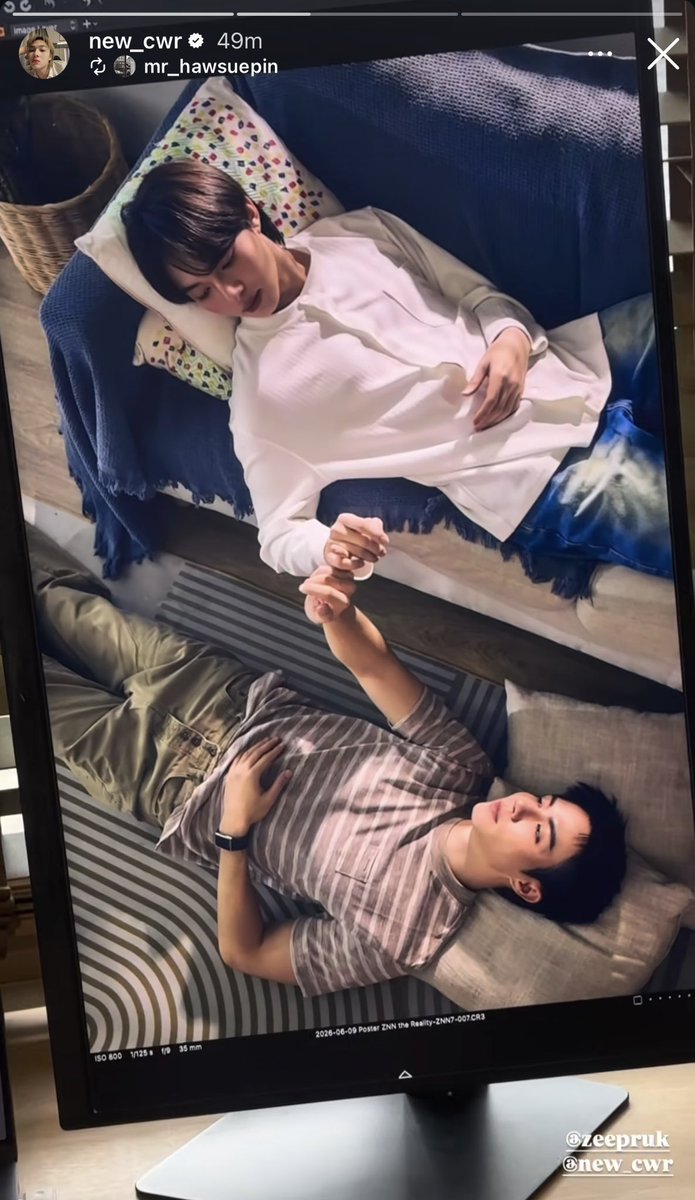 mommajinyu's tweet photo. Looking at this again, I just realized they were doing the reality show photoshoot on the same date as that BS accusations spreading, which eventually led Father to release a statement. I’m really glad he wasn’t alone at that time 🥺and that he had his Khun Piset with him 

While some old hag called what his bby doing is the “bare minimum,” the person he loves was literally beside him that day. It just feels like more proof that ppl should stop overanalyzing, judging, or acting like they know everything about their relationship because their bond is way stronger than anything we can imagine. And that’s how crazy social media is.