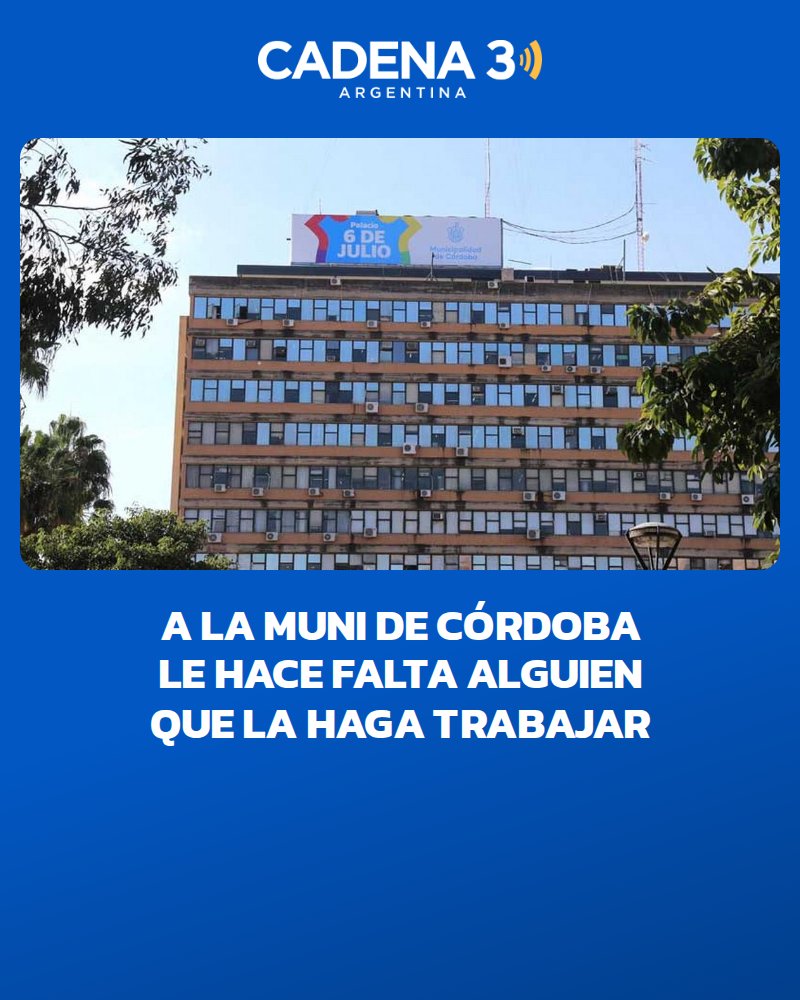 Cadena3Com's tweet photo. El caso Agostina Vega expuso algo más que un crimen atroz: también dejó al desnudo el desorden interno de la Municipalidad de Córdoba, donde sobran estructuras, faltan controles y nadie parece poder ordenar el sistema. https://t.co/ZdfnPzCfjG https://t.co/5bfrxZBEQ1