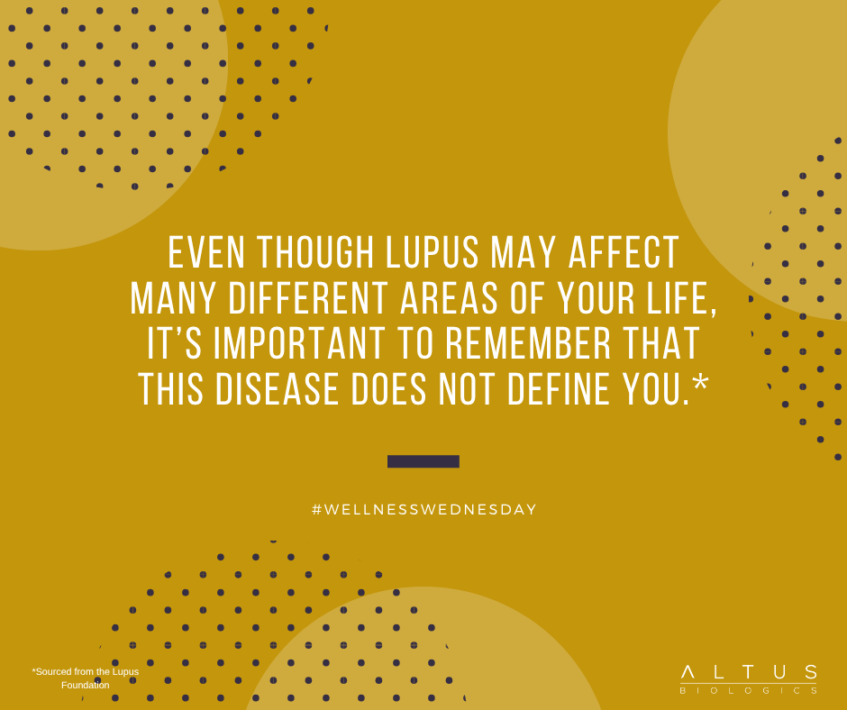 altusbiologics's tweet photo. While lupus can affect many parts of life, it does not define who you are.

#WellnessWednesday https://t.co/9vRY3E4N3n