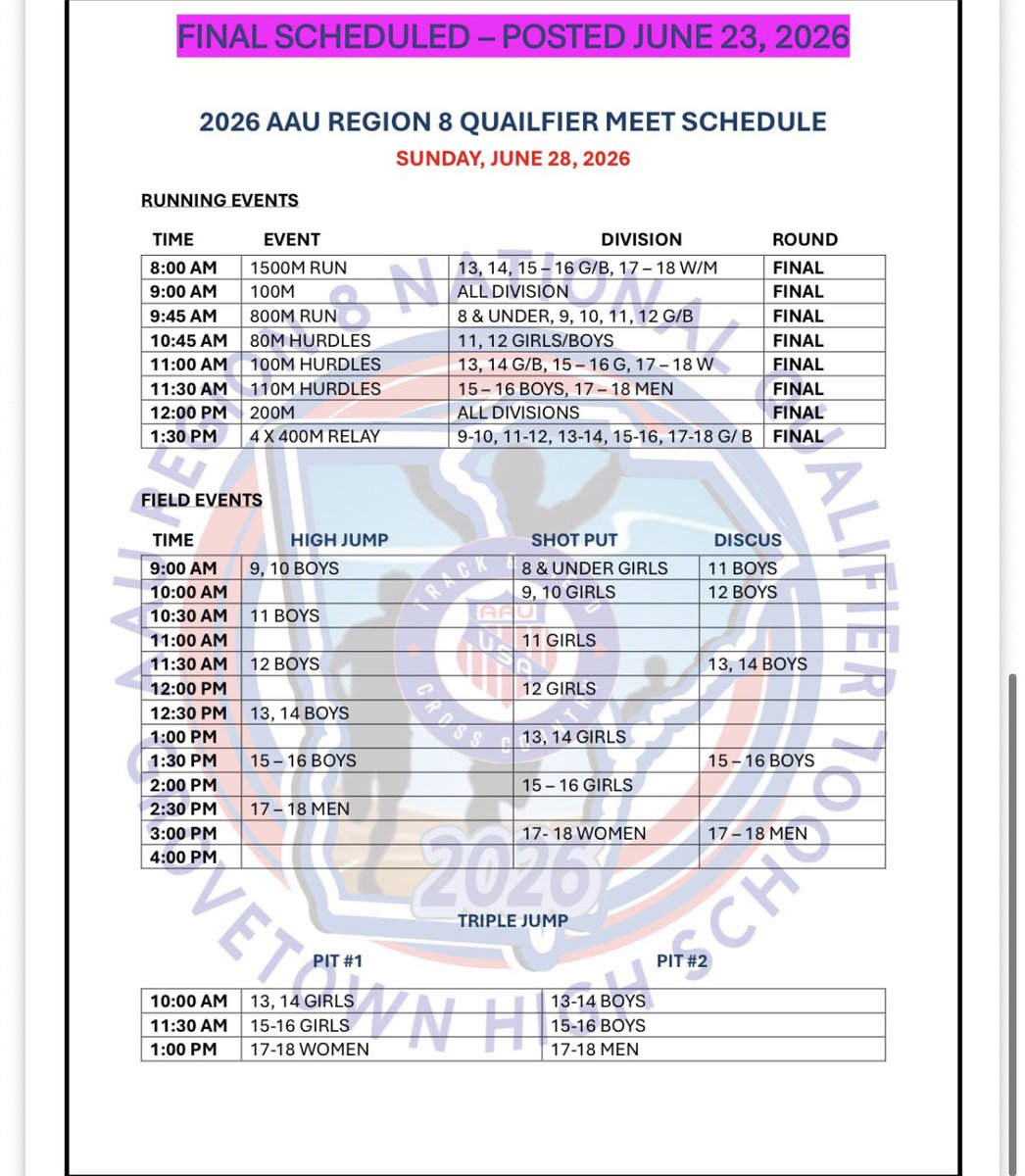 jaydenduck0's tweet photo. i will be at grovetown high school this weekend doing long, high, and triple jump for the 15-16 division. come check me out! https://t.co/eiSAsG8trw