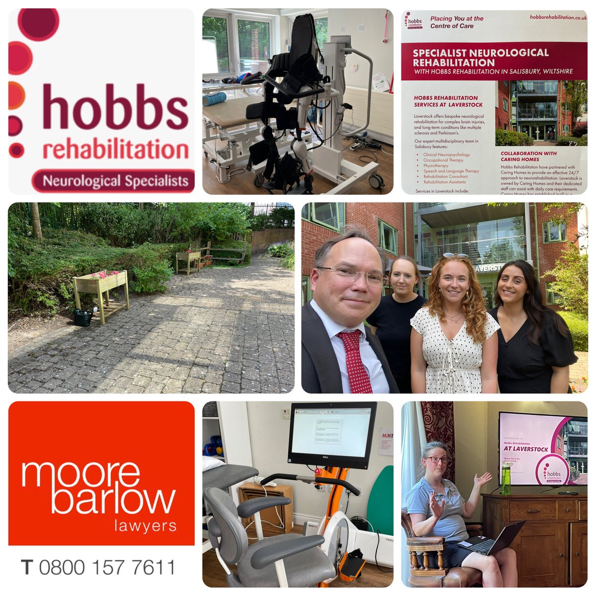 MBinjury's tweet photo. Our team were delighted to visit @HobbsRehab Services at Laverstock which offers bespoke neurological rehabilitation for complex brain injuries. An impressive offering and our thanks to Alex Lovett for showing us around ๐
#BrainInjury #IAweek2026 #Accident https://t.co/OZvDho6AA2