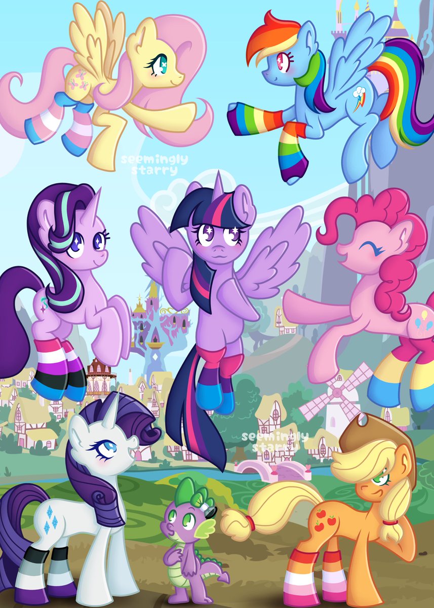 seeminglystarry's tweet photo. happy pride month!
#mylittlepony #mlp #pride https://t.co/cAU1M2y7rN