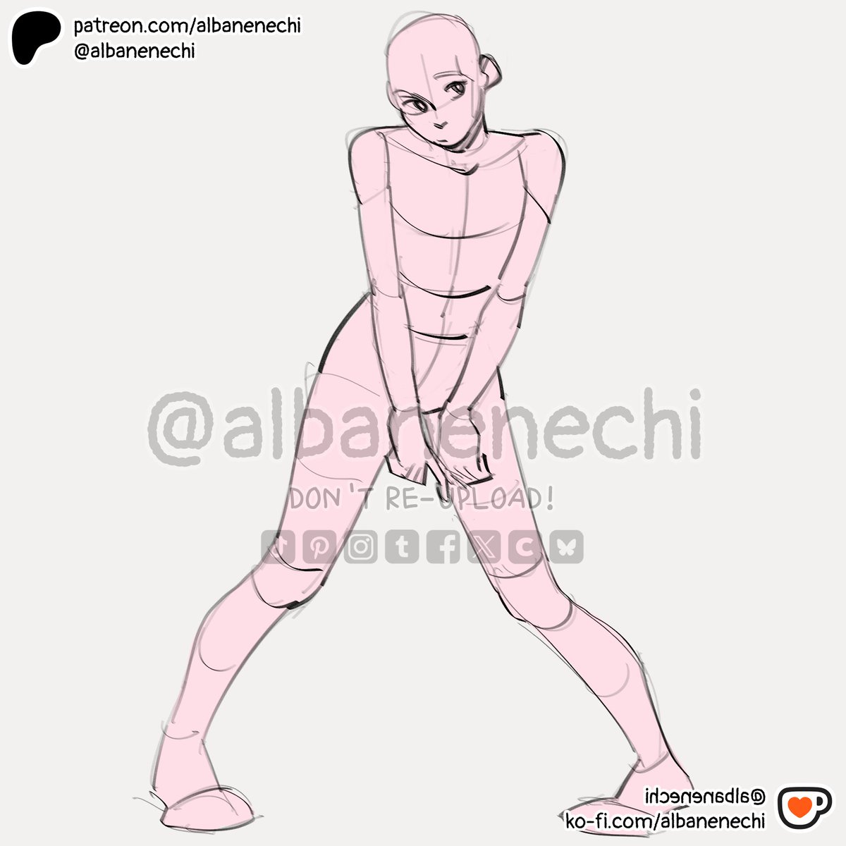 albanenechi's tweet photo. Bases and pose refs pt 141 ✨✨
3 more poses for patrons!
#drawingbase #poses #poseref #posereference #artbase #artreference https://t.co/78m66RWQA1