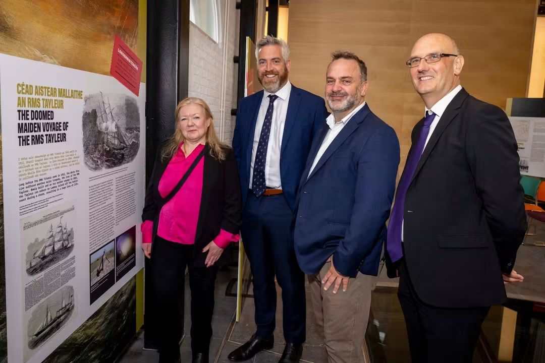 DeptHousingIRL's tweet photo. ⚓Just launched: Shipwrecks of Dublin Bay exhibition at Dublin Port. 
Opened by Minister @COSullivanTD, this free exhibition brings 900+ shipwreck stories to life.
📍 Dublin Port Substation, East Wall Road, https://t.co/dmbO3w0pqx
🗓️ 18 Jun – 18 Sep 2026 | Wed/Fri/Sat 11-3pm https://t.co/I6G9sapf4t