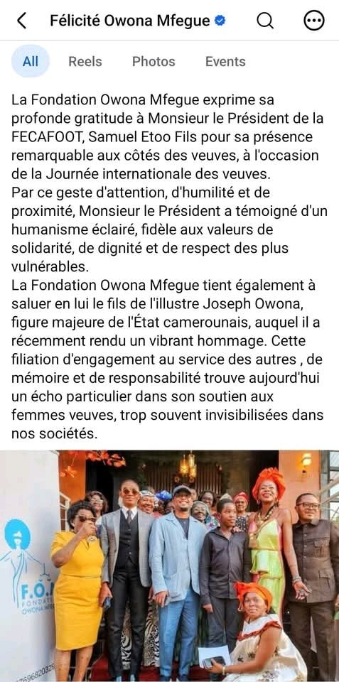 Backup374453's tweet photo. @InnaOwona Mfegue @InnaOwona n'associe plus jamais le nom du patriarche avec ce vulgaire individu @SamuelEtoo 
Ne mets plus le nom de ton père dans les sottises. 
Qu'il soit déjà à la hauteur de sa tâche avant de s'occuper des veuves
Là où vous vous connaissez restez labas avec vos bêtises https://t.co/ZOXd9fW81G