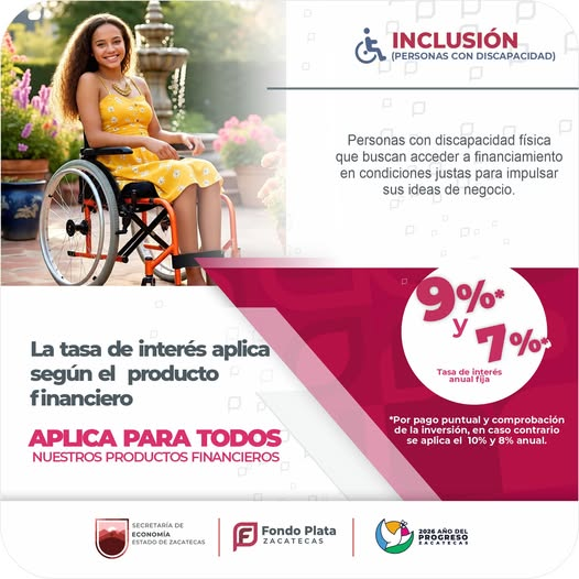 fondoplata's tweet photo. Con el respaldo del Gobernador @DavidMonrealA y el impulso del Secretario @_JorgeMirandaC, promovemos el desarrollo de personas con discapacidad mediante financiamiento accesible.

Informes
492 491 0777
https://t.co/0QzsAlaGfE

#AñoDelProgreso https://t.co/Y9yQiN6eJ3