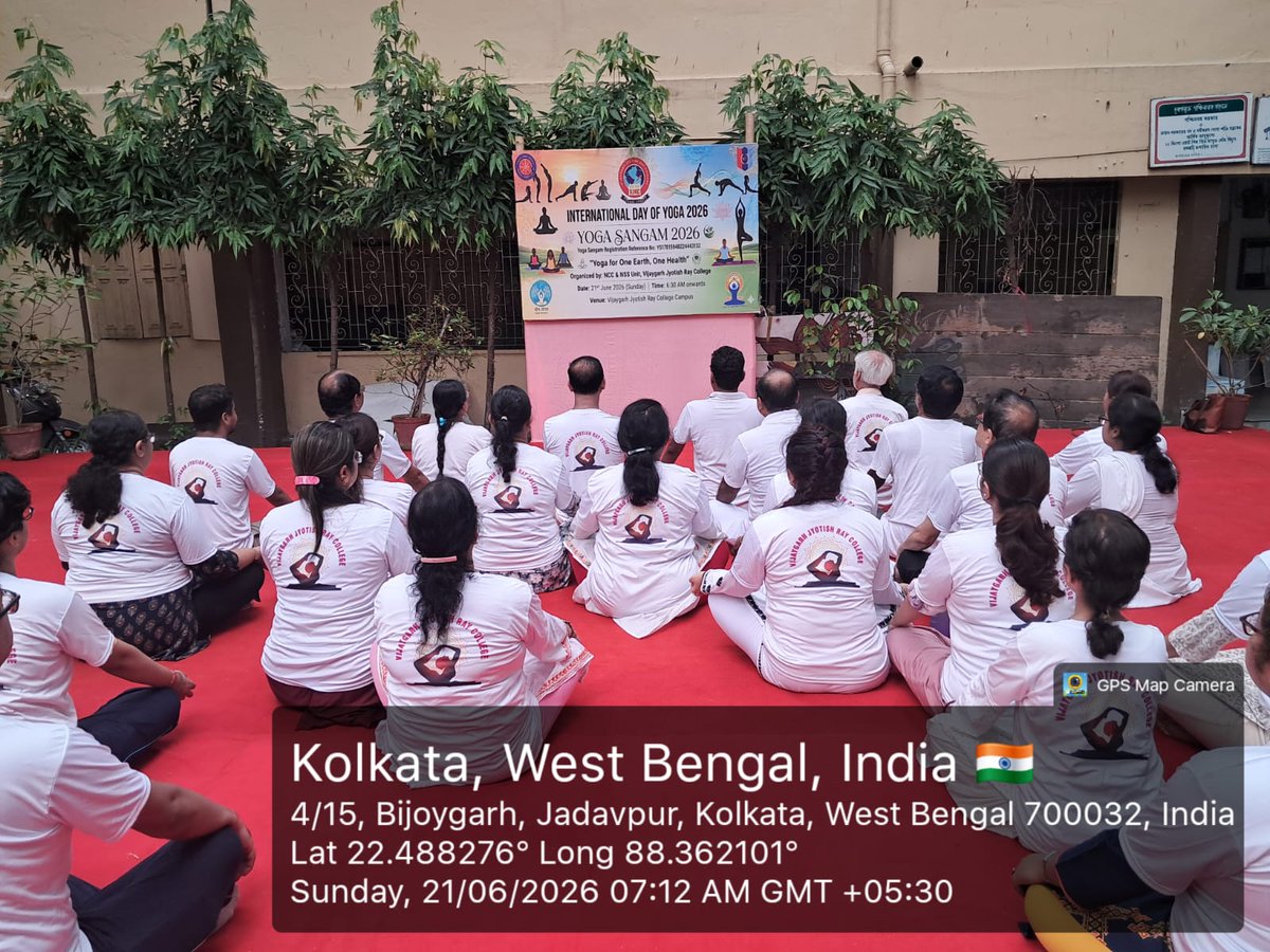 vjrcsmc's tweet photo. International Yoga Day was observed at VJRC on 21st June 2026 with great enthusiasm, where teachers and staff participated in a mass yoga session.
The programme highlighted the importance of yoga in maintaining physical fitness, mental well-being, and a healthy lifestyle. https://t.co/UPziiP2DjB