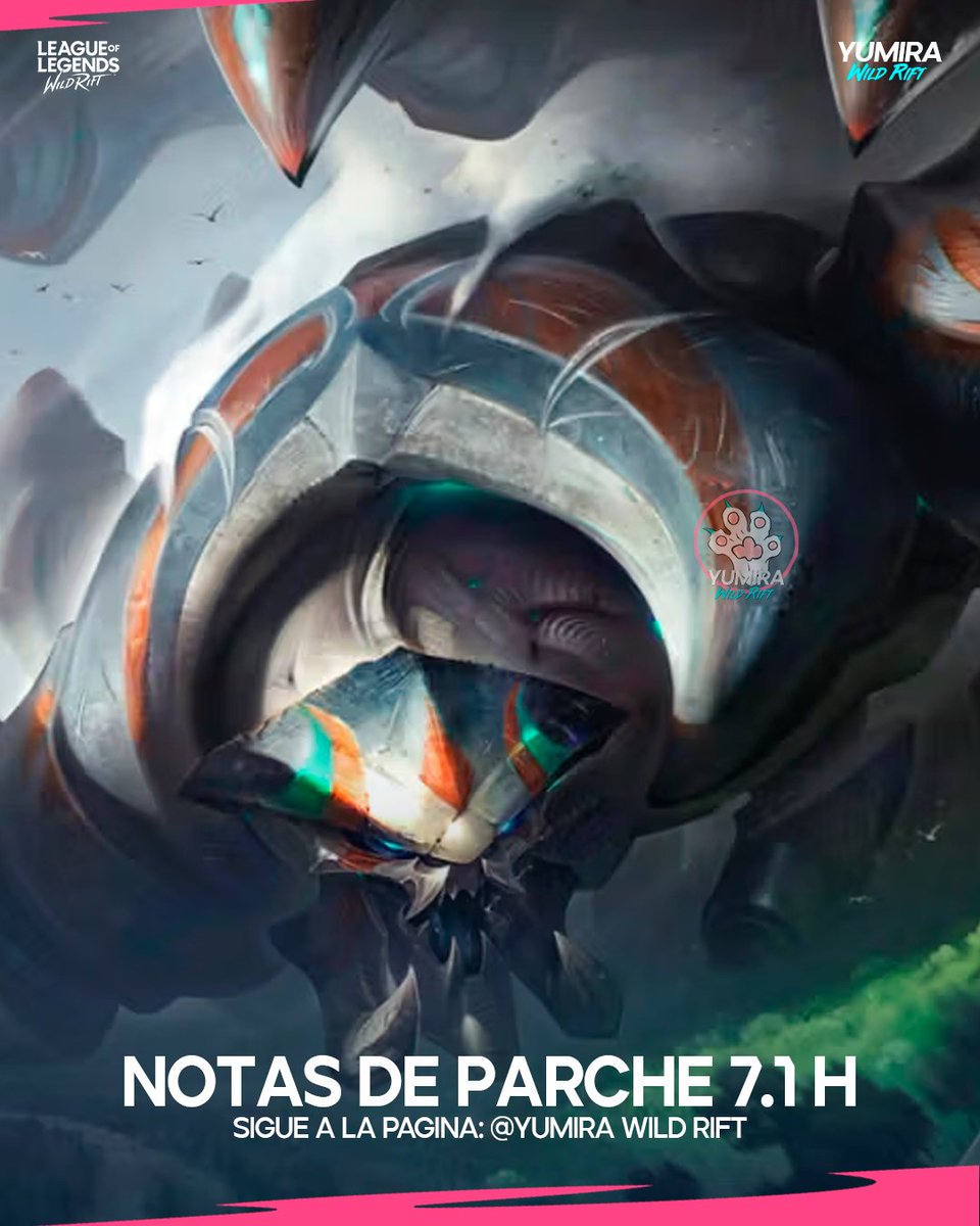 WildYumira's tweet photo. ♦️NOTAS DEL PARCHE 7.1 H🗣
Aquí el pequeño resumen de los nuevos cambios de los campeones para este nuevo parche☝🏼🤓
#LeagueofLegendsWildRift #wildriftnews #WildRiftLatam #WildRift https://t.co/rlJ4FpDUBK