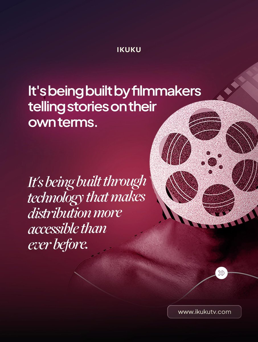 Ikukutv_'s tweet photo. It will be built by the filmmakers bold enough to tell stories on their own terms, the creators who understand the value of ownership, and the platforms creating new possibilities for how African stories are made, shared, and monetised. https://t.co/ZoTz1f65Db