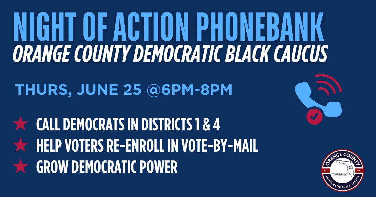 Orange County Democratic Black Caucus (OCDBC) tweet media