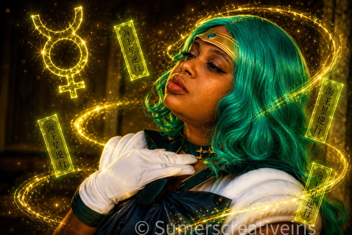 FomharS's tweet photo. Incoming drops for my #SailorNeptune cosplay! These were shot by Sumer Edwards. (Links to page in comments) https://t.co/Pa9UXvaMts