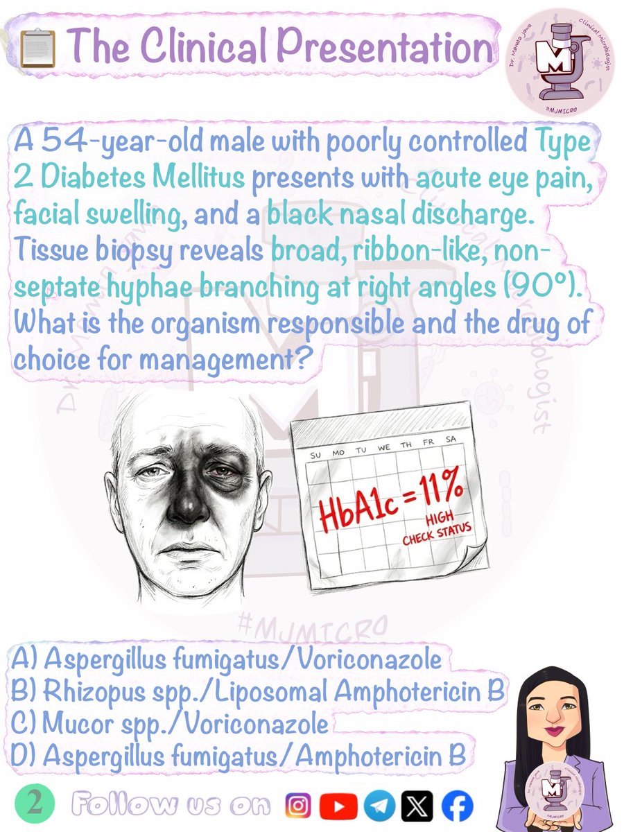 MJ_MICRO's tweet photo. Vignette Wednesday 💁🏼♀️ (Slides 5 & 6 in comments) ✅🧿
#MamtaJawa #MJMICRO #MedTwitter #MedX #MedTwt #microbiology #mbbs #neetpg #inicet #fmge #usmle #microtwitter https://t.co/dMpl046wFV