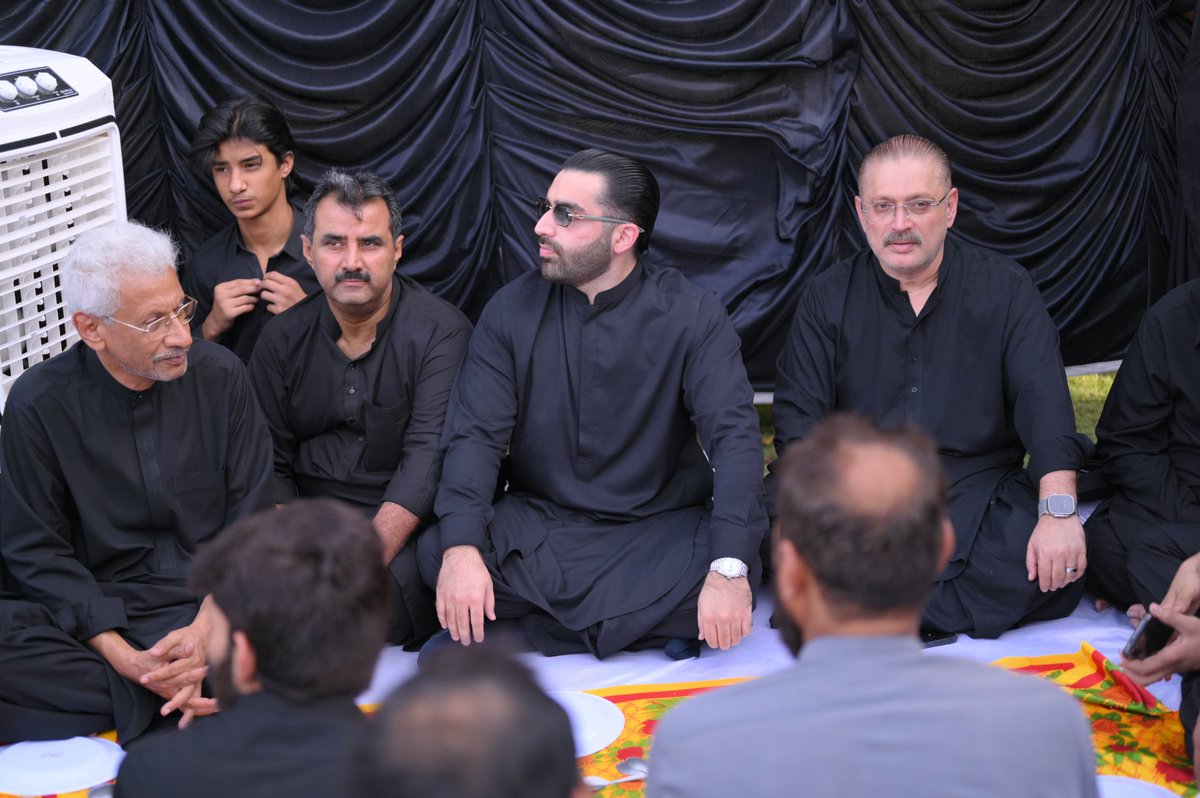 Rawal_House1's tweet photo. Dated 24-06-2026 
Niaz e Hazrat Imam Hussain (A.S) by Senior Minister Sindh @sharjeelinam &amp; PPP leader @rawalsharjeel at Rawal House Rahuki https://t.co/ezgF1yJQAK