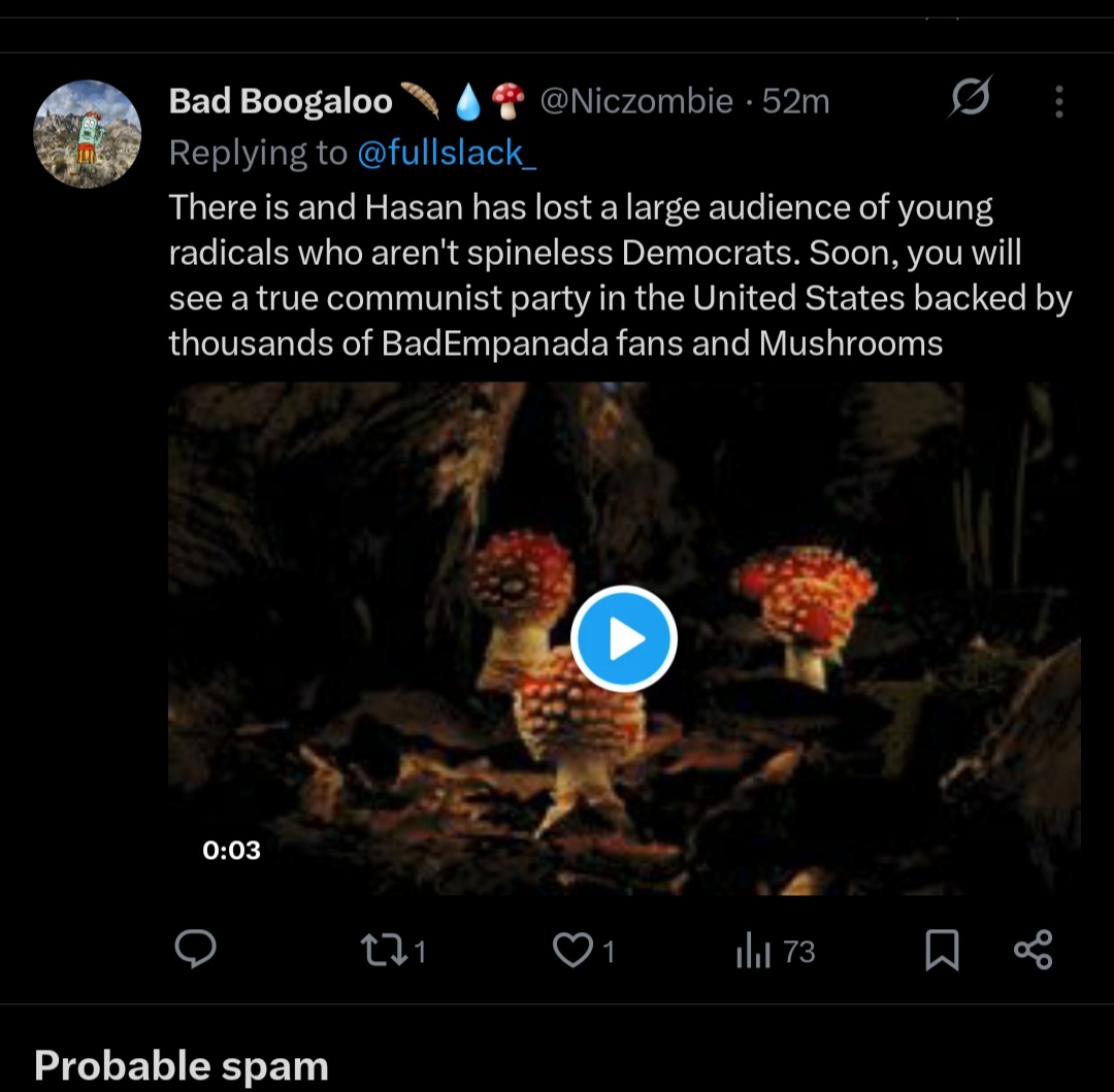 Glumspell's tweet photo. @fullslack_ They think theres gonna be a "true communist party" made up of BE fans that do nothing but jerk each other off in the yt community tab and get maybe 100 likes on tweets fantasizing abt how theyre building a coalition on making life worse. Best of luck to these very serious people https://t.co/xKzkyiYouK