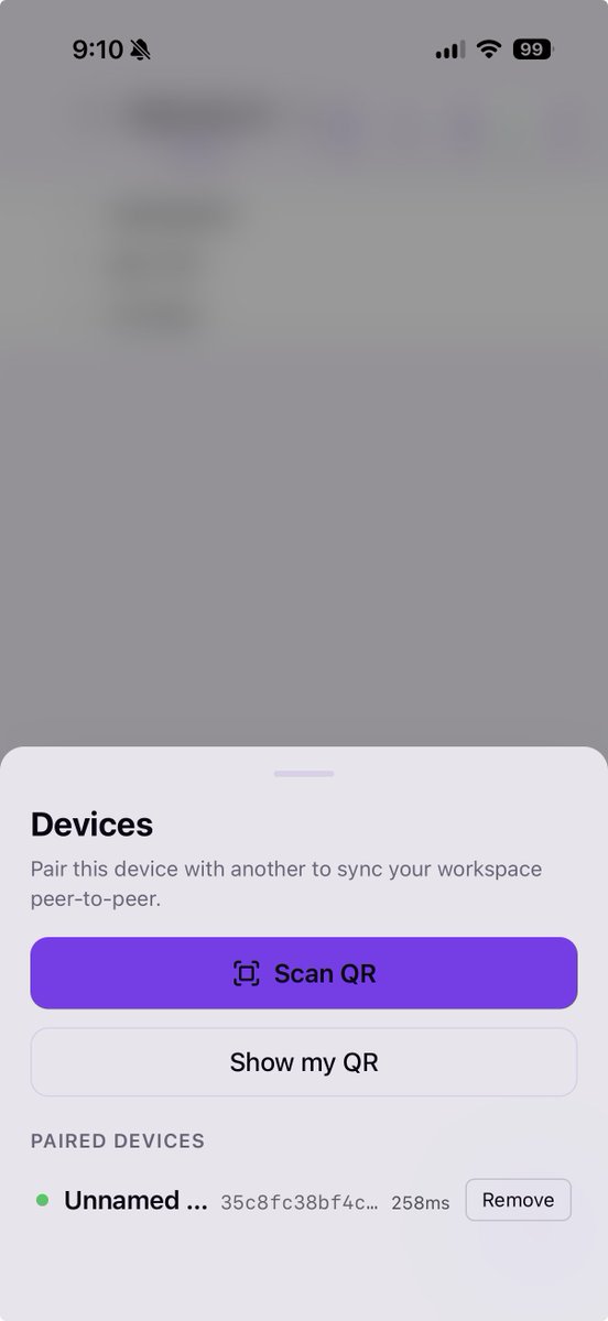 avelinorun's tweet photo. sync p2p (e2e encrypted) from @outlmd is starting to actually work, still in an early version
it's too soon to say anything about sync performance/speed, but I'm really enjoying not having to rely on "anyone's cloud"
#outliner #markdown #p2p https://t.co/ijC3rotKSF