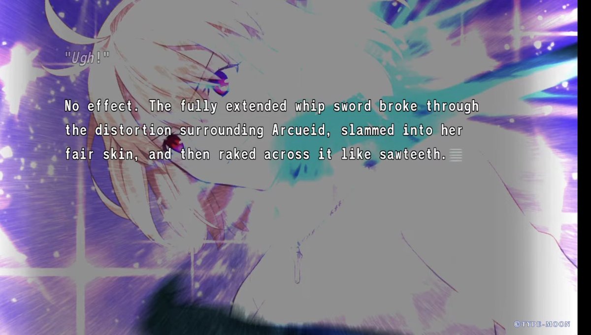 sonnen_kind6's tweet photo. @valor_phoenix That’s why when Ciel scores a direct hit with her sword at the maximum output her magical energy allows her, it just bounces off. great. https://t.co/X01MwfauLP