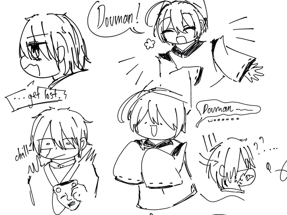 Leeveeclipse's tweet photo. “It’s like he’s still here…” Douman, maybe.  #yohaji #よはじFA #妖はじFA https://t.co/oSwsJcj6JS