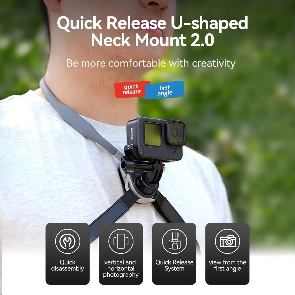 weethinkreview's tweet photo. Telesin Magnetic Quick Release Silicone Neck Mount สายคล้องคอสําหรับ Insta360 DJI Osmo Action Gopro  ใช้สำหรับ shot pov  คลิกดูข้อมูลได้ 👉 https://t.co/7N3RBBHGDi

#กล้อง #actioncam #ป้ายยา #quicktelease #shopee https://t.co/VzUza4RugR