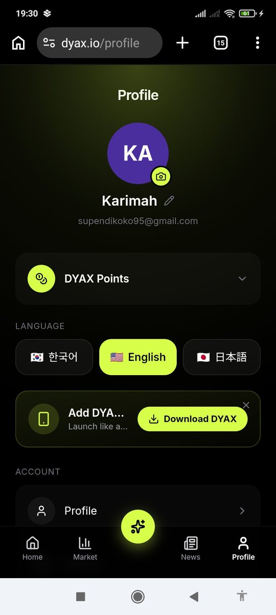 Azhar35984176's tweet photo. @DYAXio My dyax id : karimah https://t.co/HbTY0a6qBx