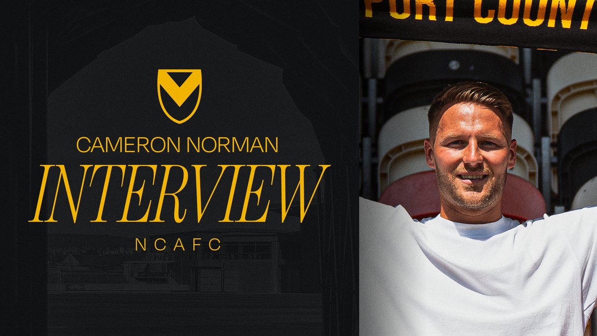 NewportCounty's tweet photo. Back in amber 🔥

Hear from Cameron Norman after returning to Newport County 🙌

Full interview 👉 https://t.co/8xQGO0puuw

#OneClubOneCounty https://t.co/Tb3KwhkP7T