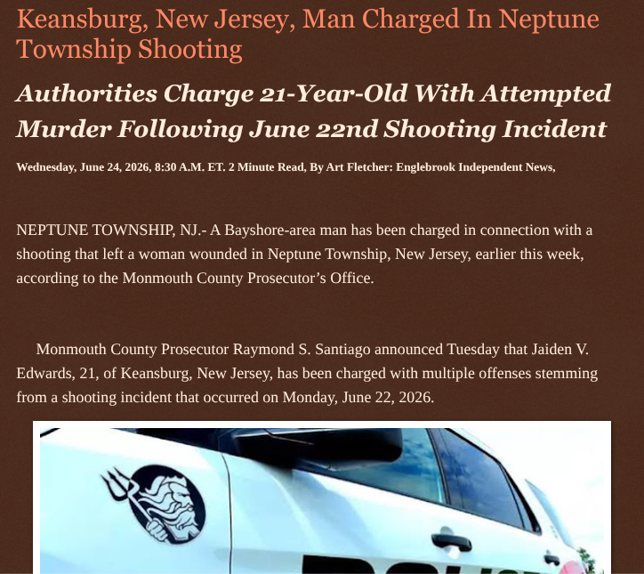ArtFletcher9's tweet photo. Keansburg, New Jersey, Man Charged In Neptune Township Shooting https://t.co/f9L6PO9uJZ via @Englebrooknews #NewJersey #crimenews #NJNews #MonmouthCountyNJ #KeansburgNJ #Arrested #Charged #Shooting #NeptuneTownshipNJ @HRG_Media @LodiNJNews @fordmb1 @SarahGeving1 @Shannon96574094 @DanCook26214426 @Daytobehappy @janninereid1 @gator4kb18 @TrumpWasRite2 @KathyKbrose @RobGerundo @JimBobW49