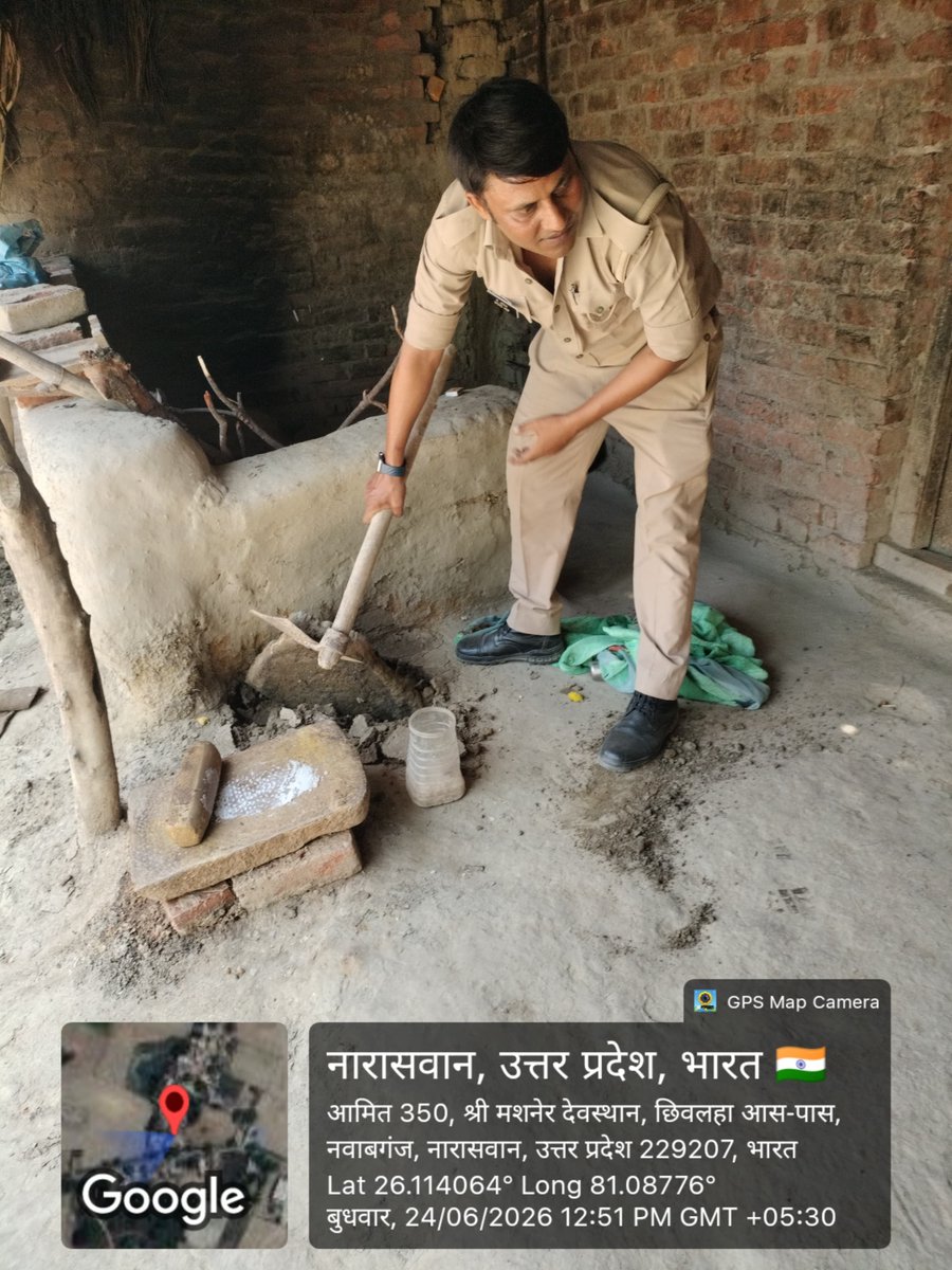 upexcise's tweet photo. उत्तर प्रदेश शासन एवं आबकारी आयुक्त उत्तर प्रदेश द्वारा दिए गए आदेश के तहत जिलाधिकारी, मेरठ व संयुक्त आबकारी आयुक्त, मेरठ जोन व उप आबकारी आयुक्त मेरठ प्रभार मेरठ एवं जिला आबकारी अधिकारी मेरठ के निर्देशन में अवैध शराब के निर्माण, बिक्री एवं परिवहन की रोकथाम के संबंध में चलाए जा रहे प्रवर्तन अभियान के क्रम में आज दिनांक 23. 06.2026   को   जिले के आबकारी निरीक्षकों द्वारा मय स्टाफ जिले के थाना टी पी नगर के  नयी बस्ती, खजूर वाला मुहल्ला, चंद्र लोक कालोनीव अन्य  संदिग्ध स्थानों पर दबिश दी गई. दबिश के दौरान 7ली रंगीन देशी शराब जब्त कर दो अभियोग पंजीकृत किए गए.
[6/24, 15:53] Deo Rbl Dinesh Sir: रायबरेली, 
 24/06/ 2026।
आबकारी आयुक्त उ०प्र० प्रयागराज महोदय द्वारा दिए गये निर्देश के क्रम मे, जिलाधिकारी महोदया  के आदेशानुसार, अवैध शराब के निर्माण , बिक्री एवं तस्करी के विरुद्ध  जारी  प्रवर्तन अभियान के अन्तर्गत जिला आबकारी अधिकारी  के  नेतृत्व में ,आबकारी निरीक्षक क्षेत्र- 5 सरिता सिंह मय हमराह द्वारा विभिन्न स्थानों पर दबिश की कार्यवाही की गयी। 
     टीम द्वारा डलमऊ तहसील के  थाना डलमऊ ग्राम - पूरे पासीन  नर्सवा , अचलगंज, राधाबलम पुर,सहभादा के कई क्षेत्रों में अवैध कच्ची शराब बनाने के अड्डों / संदिग्ध घरों में दबिश के दौरान जनपद में लगभग 27लीटर अवैध कच्ची शराब एवं लगभग 150 किलो लहन बरामद कर लहन को मौके पर नष्ट किया गया एवं  03 अभियोग आबकारी अधिनियम की सुसंगत धाराओं में पंजीकृत  किया गया ।जिले में अवैध शराब के निर्माण एव बिक्री पर प्रभावी अंकुश लगाने हेतु इस तरह की कार्यवाही आगे भी जारी रहेंगी।
@upgovt @nitinagarwal_n @chiefSecyUP
@infodeptup @uppolice @dmraebareli