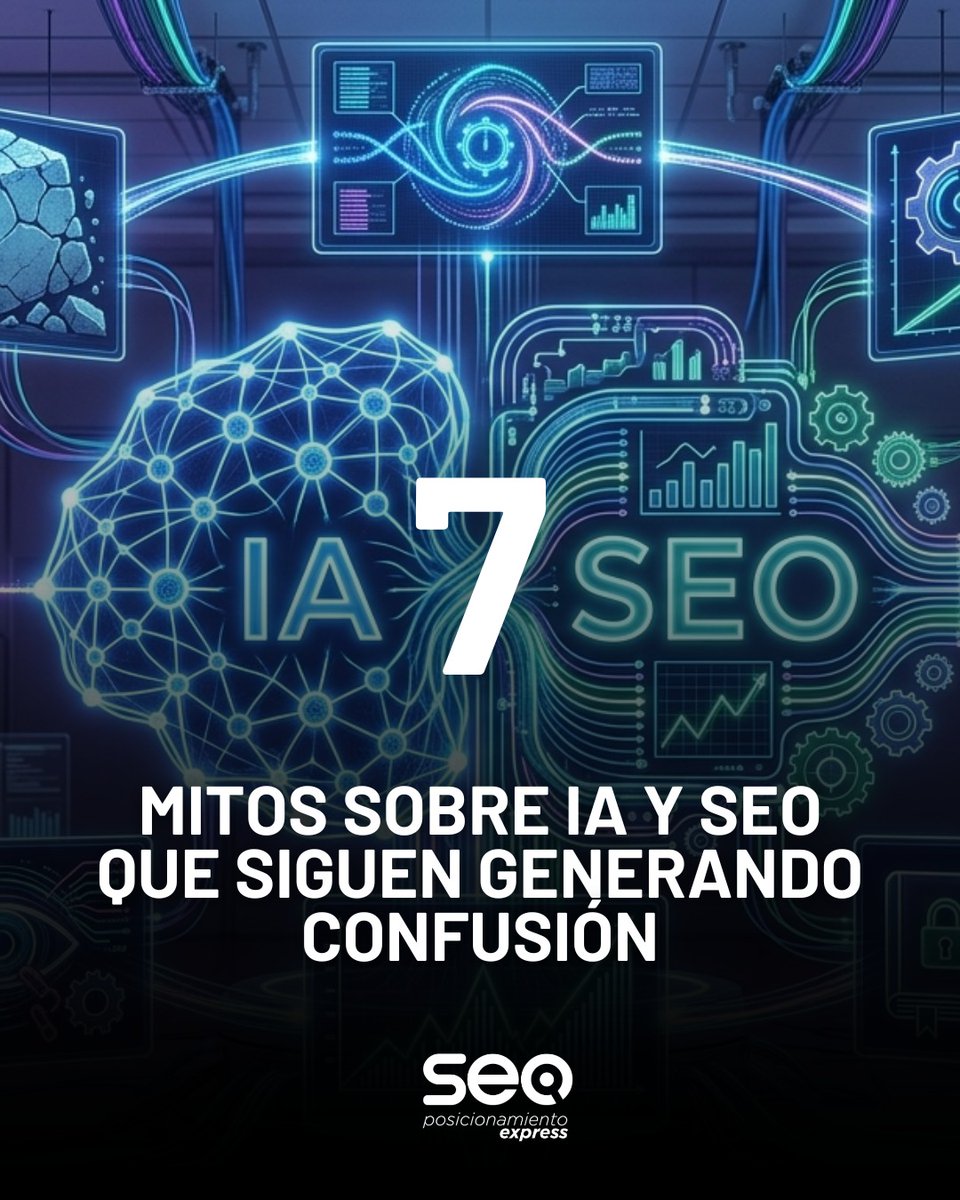 Posicionamien11's tweet photo. 7 mitos sobre IA y SEO 

❌ La IA va a reemplazar al SEO
❌ Todo contenido generado por IA posiciona
❌ Las webs ya no importan
❌ Solo importa ChatGPT
❌ La IA entiende cualquier contenido
❌ SEO, GEO y AEO son lo mismo
❌ La autoridad dejó de importar

#SEO #IA #AEO #GEO https://t.co/xbgkPTym0L