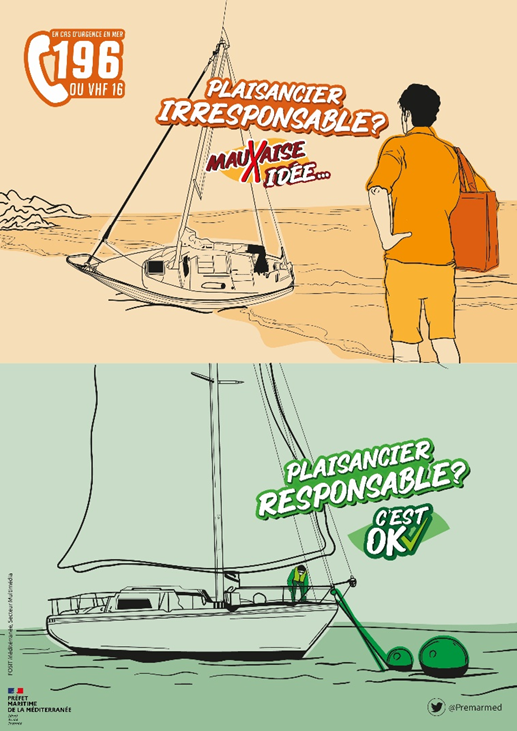 Premarmed's tweet photo. #LeSaviezVous? Un bateau c’est comme un véhicule, ça ne se laisse pas n’importe où.
Pensez à vérifier les zones de mouillages autorisées dans votre périmètre avant de jeter l’ancre. https://t.co/iJBe29fmqM