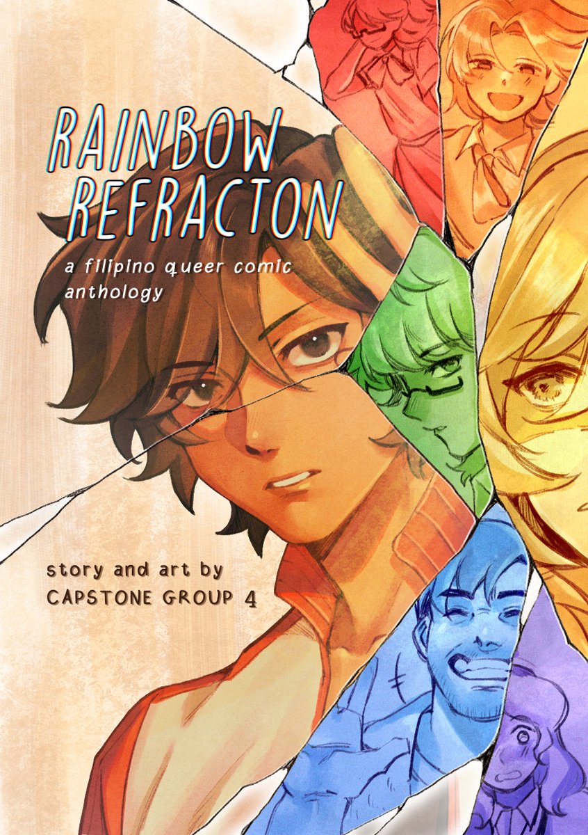 kuneho_wan's tweet photo. Here's the cover of our thesis comic!! It's a compilation of stories showcasing different struggles of Filipino LGBTQ+ youth's and how they overcome them in their own ways~

I'll post the link to read the comic once I edit some stuff, but I'm so proud of this and my group 🥹 https://t.co/RA0vApDN4x