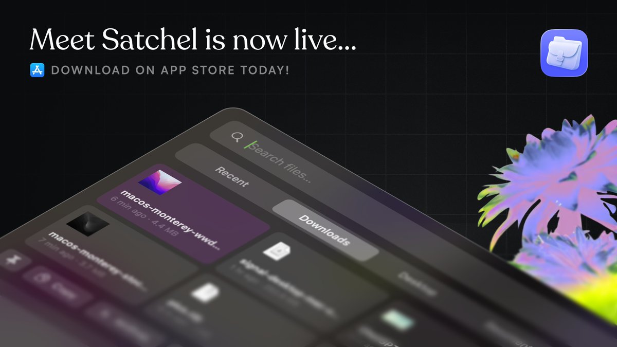 iamshubhransh's tweet photo. ✨ Introducing Satchel — File Shelf & Palette
One hotkey and your recent files appear at your cursor; drag them straight into anything.

› Drag files in and out anywhere
› Traverse through files, folders & nested folders
› Pin files you open 10 times a day
› Perform daily actions without needing Finder
› Custom shelf for bringing things from the internet

→ Download now on App Store: https://t.co/TPxxdWL3jE