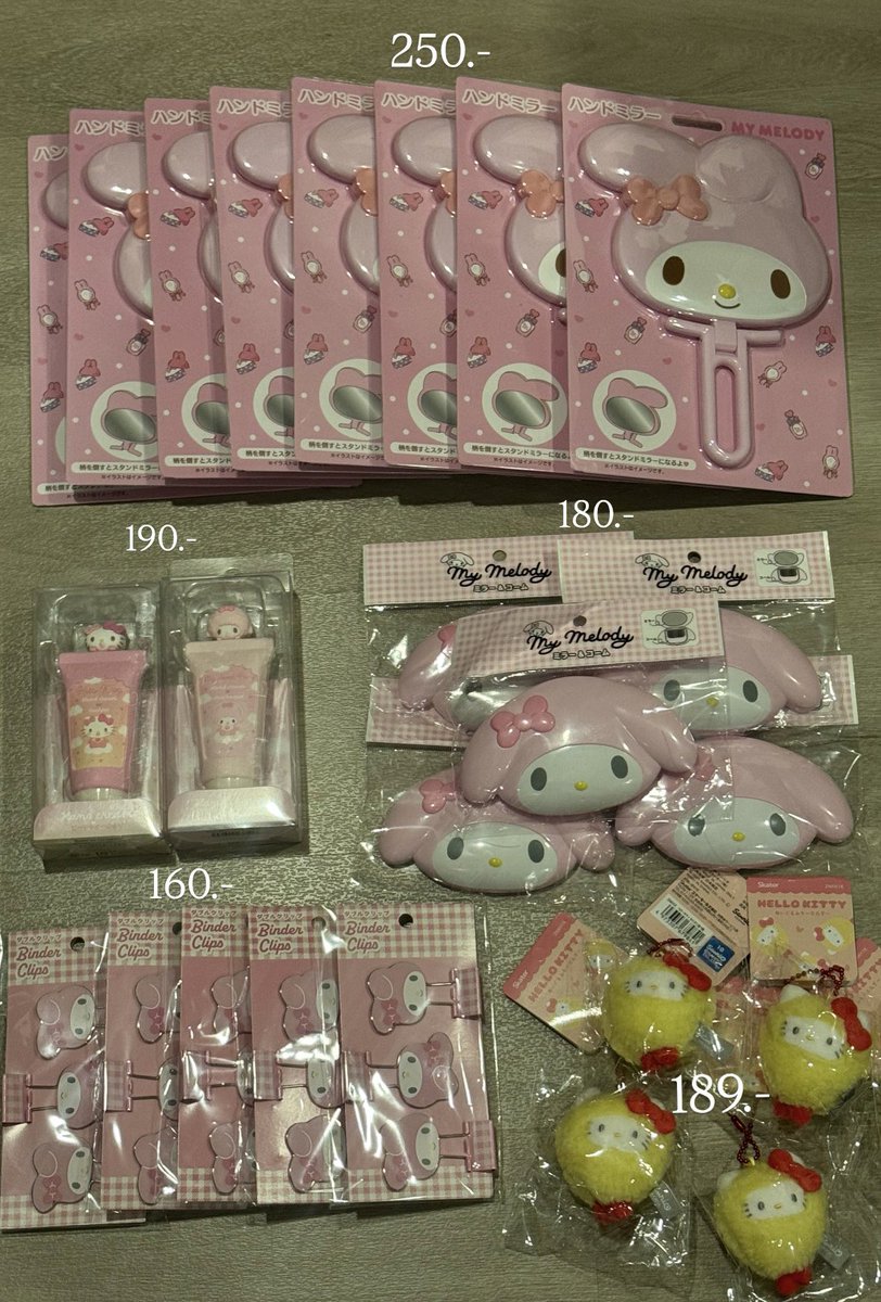 hellocutieclub's tweet photo. ✿ สินค้าเข้าใหม่ พร้อมส่งค้าบ 🍨☘️

 ꒰ สินค้าเดิมยังมีน้า ꒱ 🌷

🚗 : ค่าส่งเหมา 35.- บาท ซื้อครบ 3 ชิ้นส่งฟรี
( พื้นที่ท่องเที่ยว / ห่างไกล+30 )

⚠️ ให้สิทธิ์ลูกค้าโอนก่อน // สามารถฝากของได้ค่า 🙏🏻

#ตลาดนัดซานริโอ้ #ตลาดนัดsanrio #ซานริโอ้ #hellocutieclubพร้อมส่ง https://t.co/89u9gh3FjL