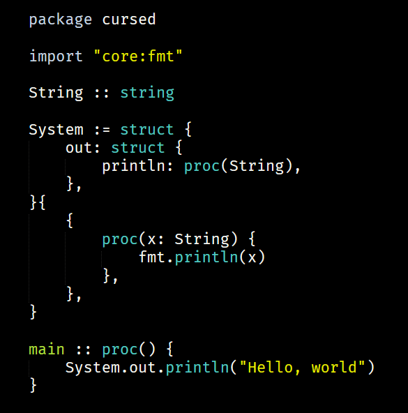 TheGingerBill's tweet photo. Odin has Java support, obviously /s https://t.co/MhjTYkOfH9