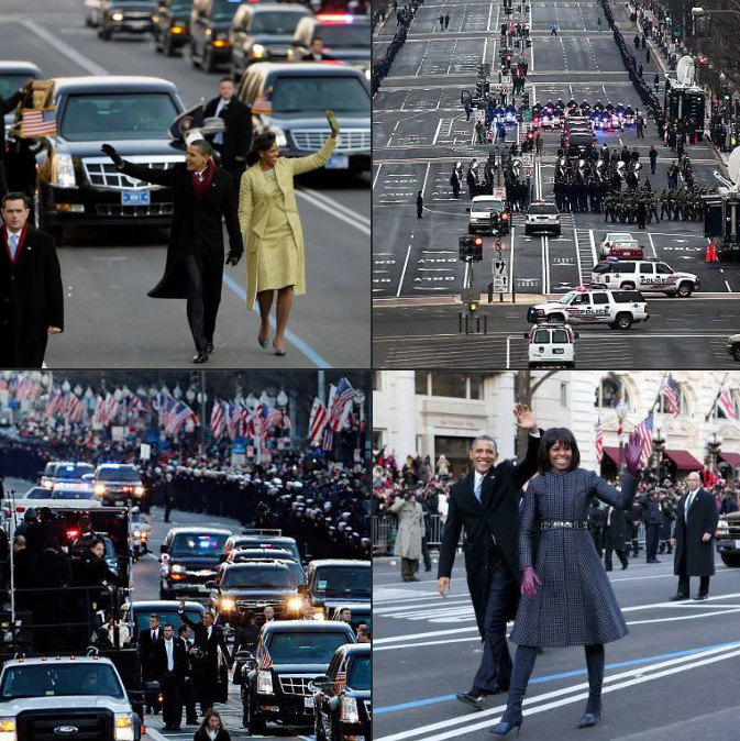 espinola51422's tweet photo. Christina Lorey
19m ·
WHEN AMERICA WAS GREAT 📷 After four hours of pomp and ceremony at the Capitol — newly-sworn-in President Obama and his wife, Michelle, rode in a tall, heavily armored Cadillac limousine along the 1.5 mile parade route to the White House.
But they didn’t stay inside…
To the delight of cheering onlookers, the Obamas got out and walked down several blocks of Pennsylvania Avenue, waving to people kept behind police baricades.
It was 28 degrees that day — with windchills in the teens.
Yet a record 1.8 million people were in Washington — living HISTORY!
Four years & one day later, they did it again.
THE PEOPLE’S PRESIDENT (& First Lady).
A true First FAMILY 📷📷📷