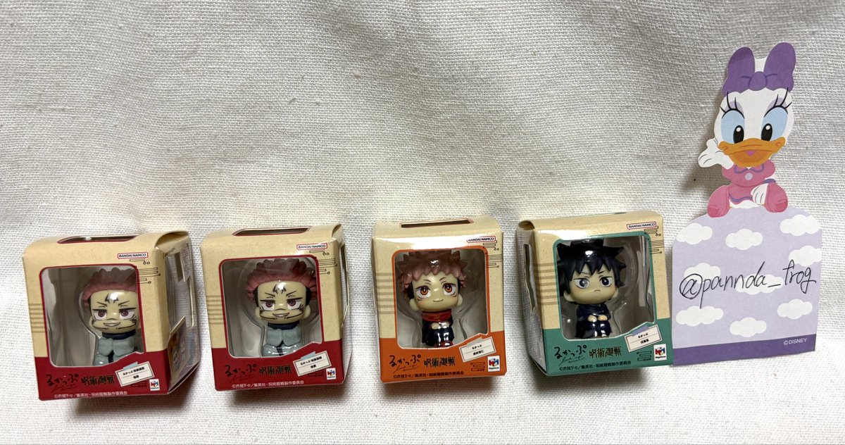 pannda_frog's tweet photo. 【交換】呪術廻戦 るかっぷ ミニチュアコレクション ガチャガチャ  

譲：宿儺 2虎杖1 伏黒1
求：脹相

郵送交換希望です

難しいかと思いますが、検索からでもお気軽にお声がけください！ https://t.co/5jf91rmmMX