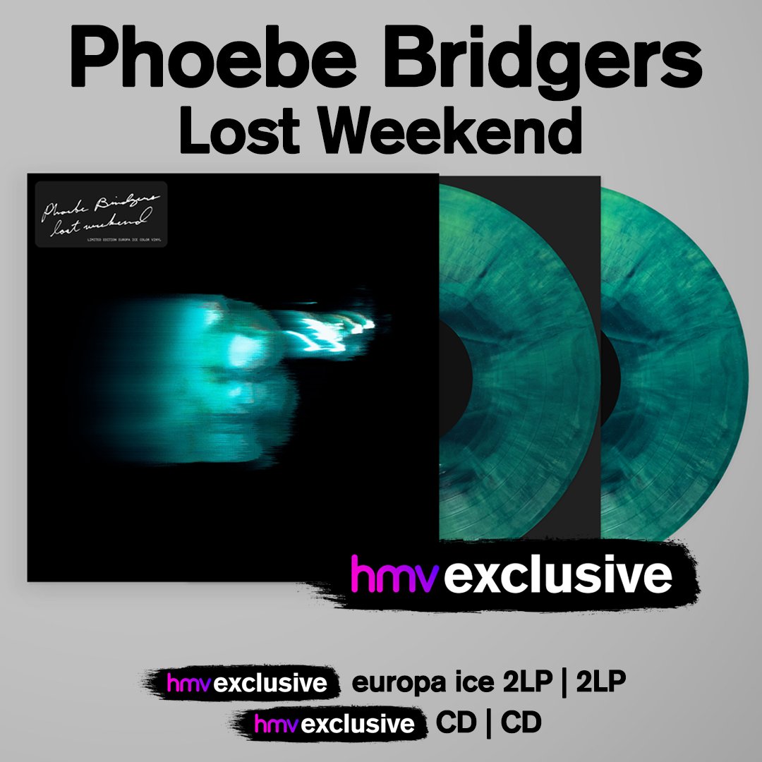 hmvtweets's tweet photo. Phoebe Bridgers returns with her 3rd album Lost Weekend!

Exclusive disc artwork only available at HMV.

Explore now
CD | https://t.co/nLJXNkRTUU
LP | https://t.co/HYraX71Cud

#phoebebridgers #lostweekend #pharbz https://t.co/cdrcf1lPt5