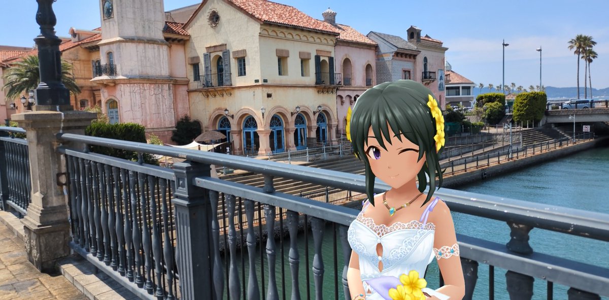 HbMonq's tweet photo. ナターリアちゃんとポルトヨーロッパに行った時のお写真1
#デレステAR
#デレスポAR
#ナターリア
#ポルトヨーロッパ https://t.co/TuZ8EX11R4