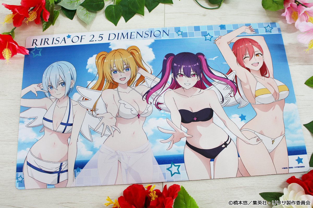 TVアニメ「2.5次元の誘惑」の新規描き下ろしイラスト【水着ver.】を