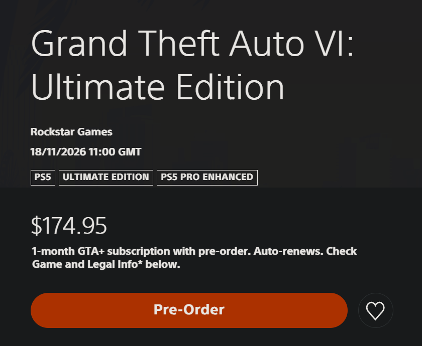 TheNathanNS's tweet photo. Seeing some confusion about GTA VI costing $175 for the "ultimate edition" on the New Zealand store

This is because New Zealand and Australia's currency (NZD and AUD) is not the same as USD, like $1 NZD is about $0.56 (USD) or £0.43 GBP or €0.49 EUR.

So $174 is about the same price as claimed it would be in USD, so it's nothing to worry about at all.