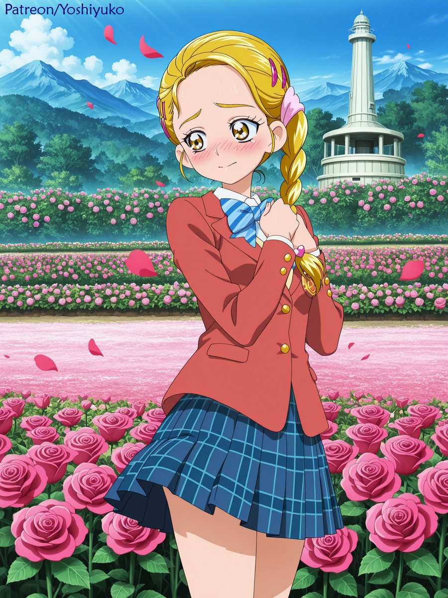 yoshiyuko99's tweet photo. Kujou Hikari in vast beautiful rose garden near mountain range Day1_Futari wa Pretty Cure Max Heart /Yoshiyuko / Patreon
(Next Character)
#プリキュア #Precure #九条ひかり #KujouHikari #ふたりはプリキュア #precure20th #ShinyLuminous https://t.co/F1O0htivJK