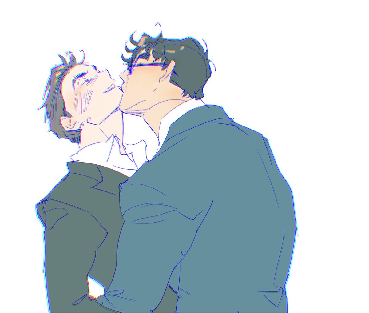 malfunc_1701's tweet photo. superbat kisses i’ve drawn over the year https://t.co/ukzklOy0Zb