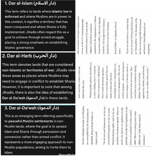 DRok6669's tweet photo. @DSA_Watch One thing I’ve come to realize is what ‘Da’wah jihad’ is. It explains so much when put in context of the Ummah as a horde which culture is Islam. It is irrelevant if Islamists think their ideas are holy - sharia is objectively oppressive, chauvinistic and archaic.

Is what it is. https://t.co/284cwdaJBF