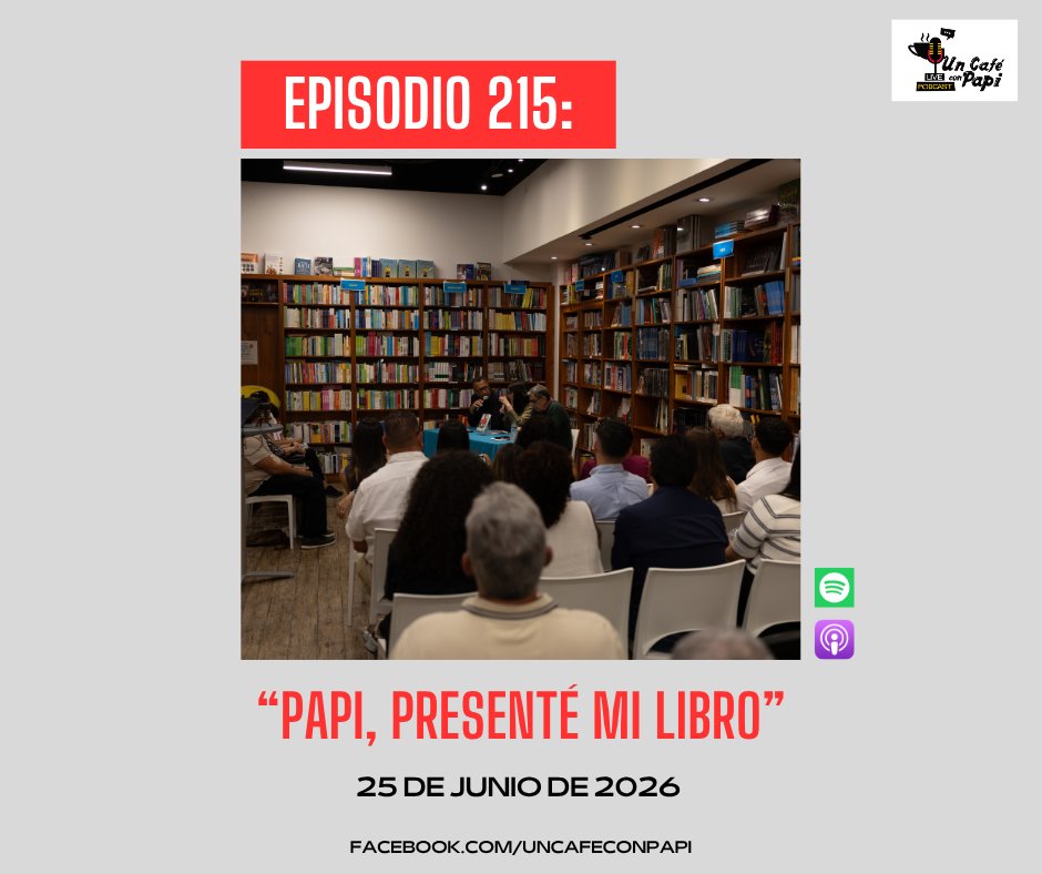 uncafeconpapi's tweet photo. Mañana habrá #Podcast #UnCaféConPapi https://t.co/ZwNyYIGEzk