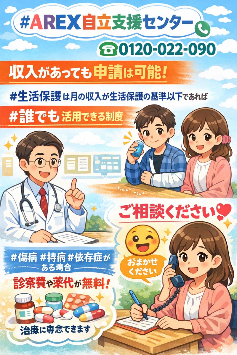7月3日 金曜日 おはようございます 生活やお金の悩みは、相談すること