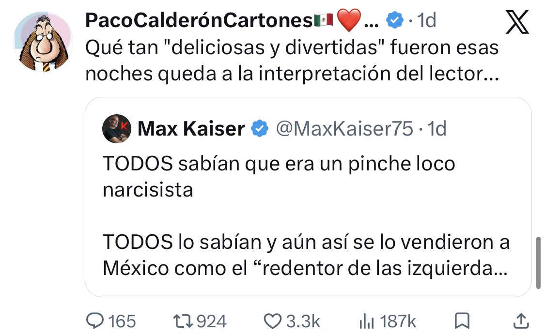 hectoralexx's tweet photo. El panfletista del Reforma y vocero oficioso del narco García Luna, Francisco Calderón, hizo un intento de gracejo homofóbico, al dar por bueno el bulo. https://t.co/PaaGC5hYvP