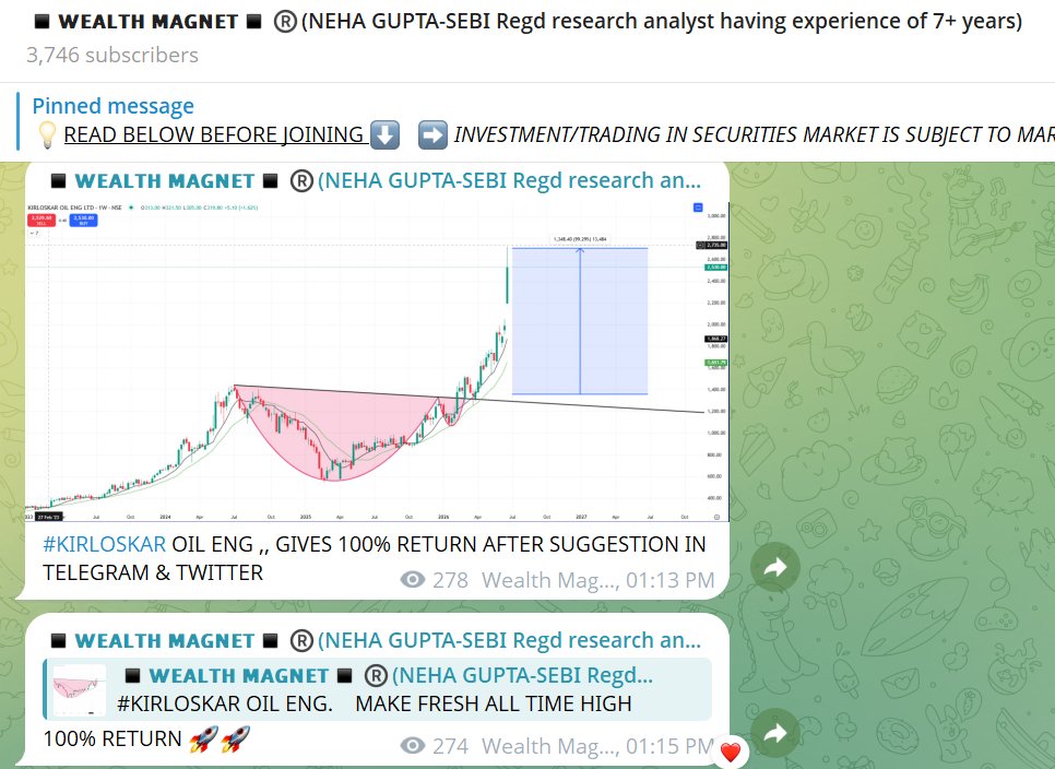 nehaandaaz's tweet photo. #Kirloskar Oil Eng 

100% return after breakout 🚀🚀

join telegram https://t.co/TnYuyr8Hko https://t.co/tB7rtRjM81