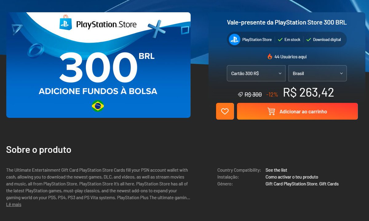 Gameplayscassi's tweet photo. Garanta o seu GTA 6 kkkkkk

Vale-presente da PlayStation Store 300 BRL por R$ 263: https://t.co/foibPtdm5C
Vale-presente da PlayStation Store 150 BRL por R$ 133: https://t.co/DgDGPIGlRh

(anúncio). https://t.co/YVfJue6hRM