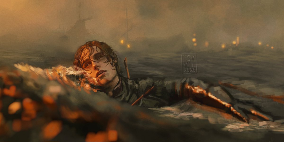 esvvell's tweet photo. Jace didn't die so beautifully for nothing, I HAD to draw this scene 

#HouseoftheDragon #hotd https://t.co/igzjPjI9Qy