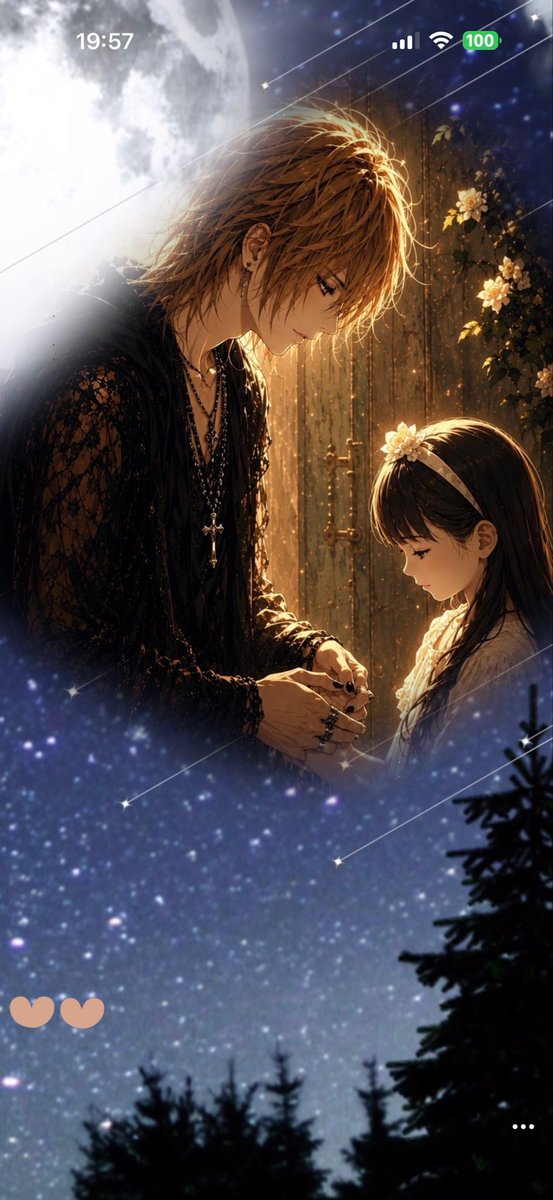 Acsing0621's tweet photo. 夜枠素敵なスクショありがとう◜ω◝✨✨
エフェクトがふつくしい！！
素敵な背景も、ありがとう、ちゃみ！
大事に使わせてもらいます！！ https://t.co/MhYaS85iOQ