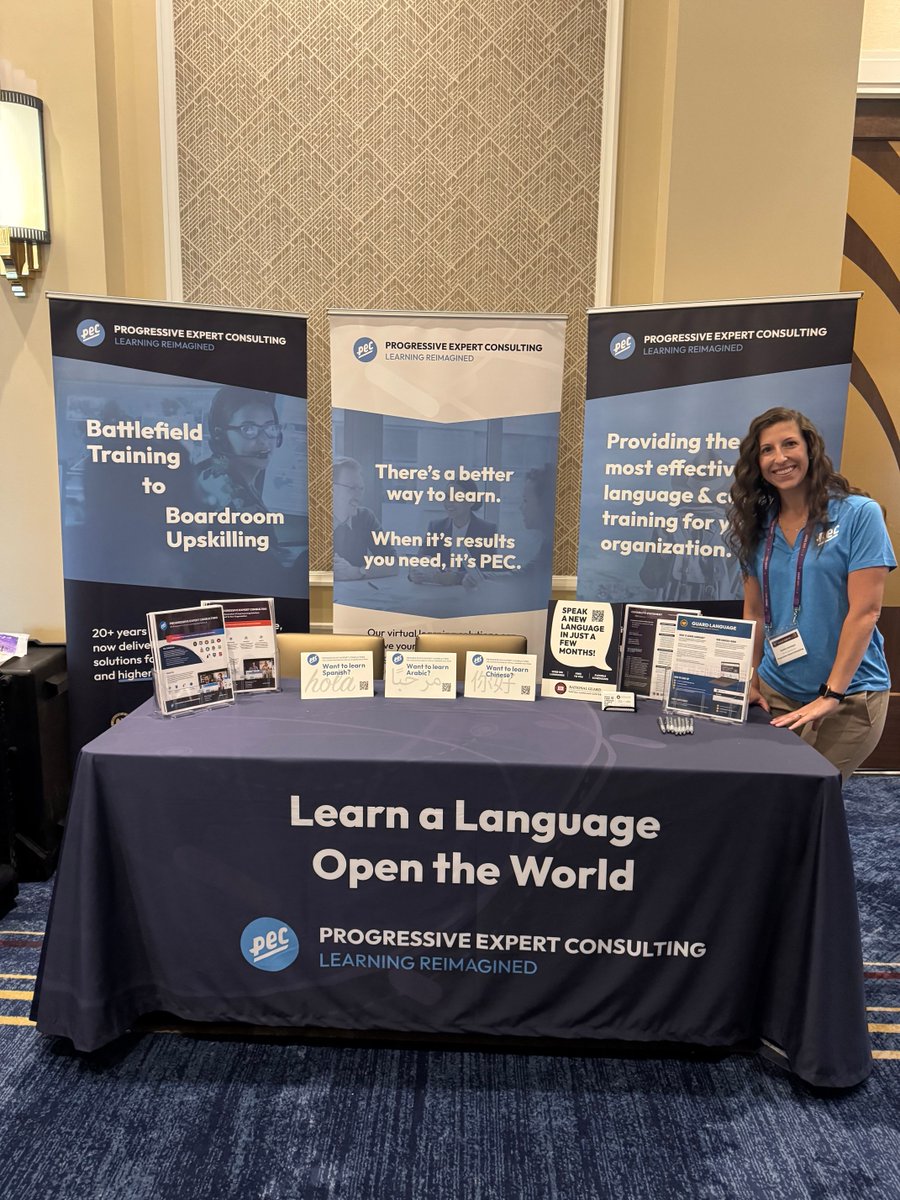 PEC_Expert's tweet photo. We could not be more excited to once again attend the AGAUS Summer Conference! We've sponsored a breakfast this year and are excited to share how PEC is leading the way for language learning and training in the National Guard. 

If you're in attendance, stop by and say hello! https://t.co/CX7jUTaslz